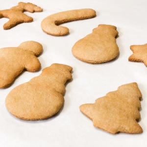 Close up of baked sugar cookies